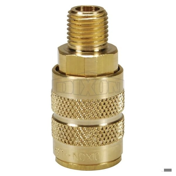 1/4 IND COUP 1/4 M-NPTF BRASS, BRASS